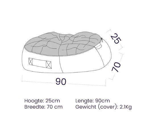 Luxury Dog Lounge Bed with Non-Slip Base