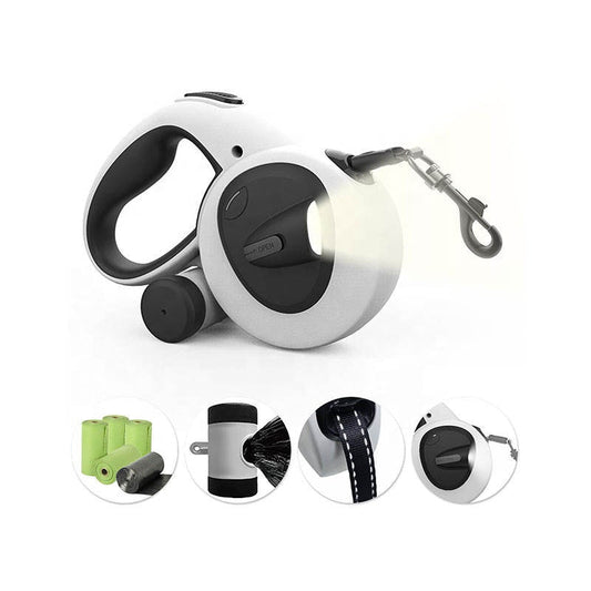 LumiLeash - 5-in-1 Reflective Dog Leash with Integrated Flashlight