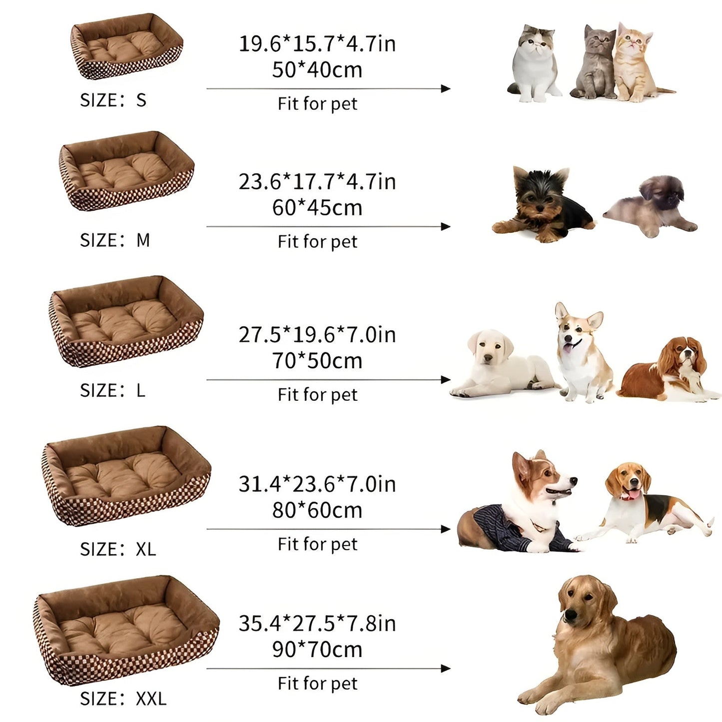 SnuggleSquare Plush Dog Bed | Comfort & Durability