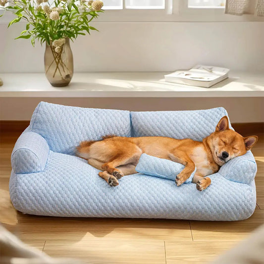 Cushion Pet Bed - Washable and Non Slip Bottom