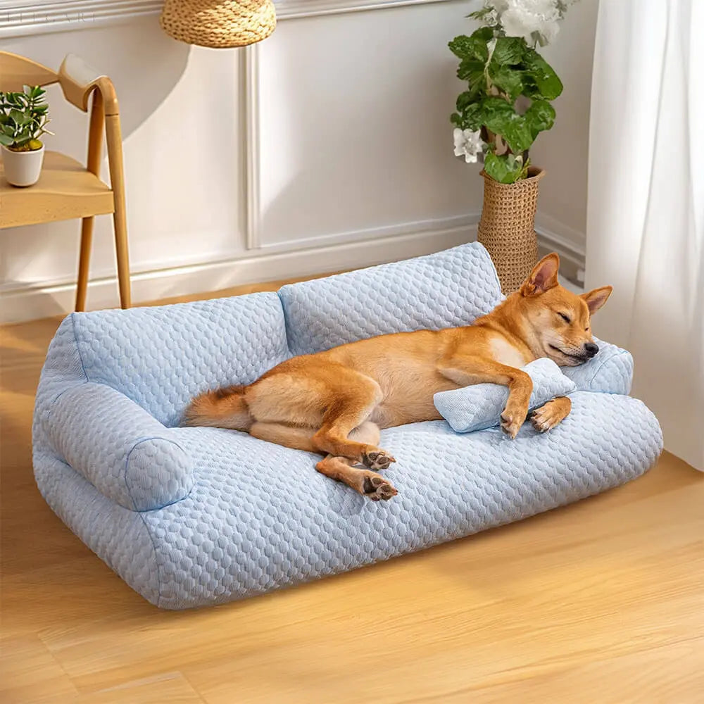 Cushion Pet Bed - Washable and Non Slip Bottom