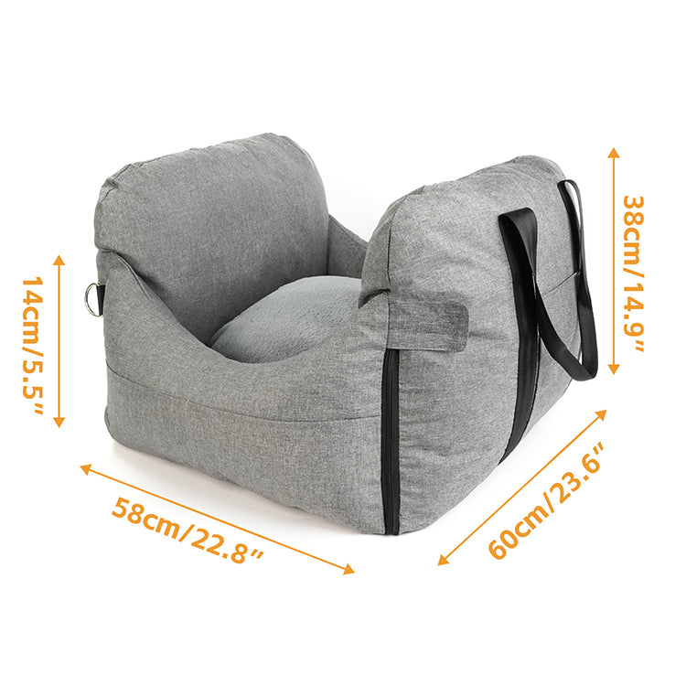 Portable Dog Travel Bed with Car Seat Function