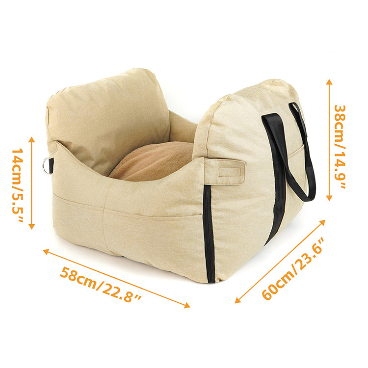 Portable Dog Travel Bed with Car Seat Function