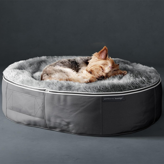 Luxury Dog Lounge Bed with Non-Slip Base