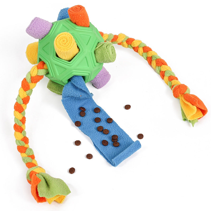 Sniff & Tug Playball - 2-in-1 Durable Dog Toy
